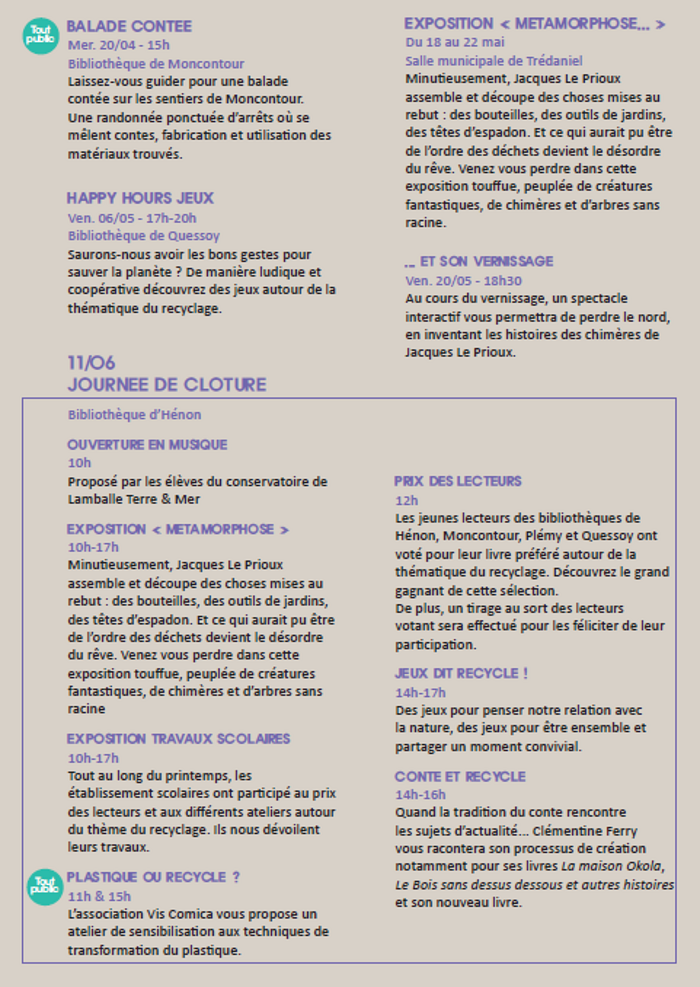 horaire rencontre et racine